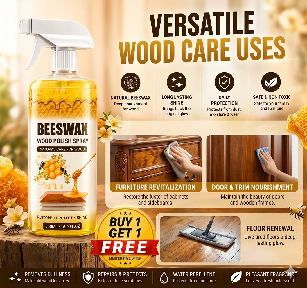 Wood Polish Spray Restore Shine Protect Furniture (Buy 1 Get 1 Free)